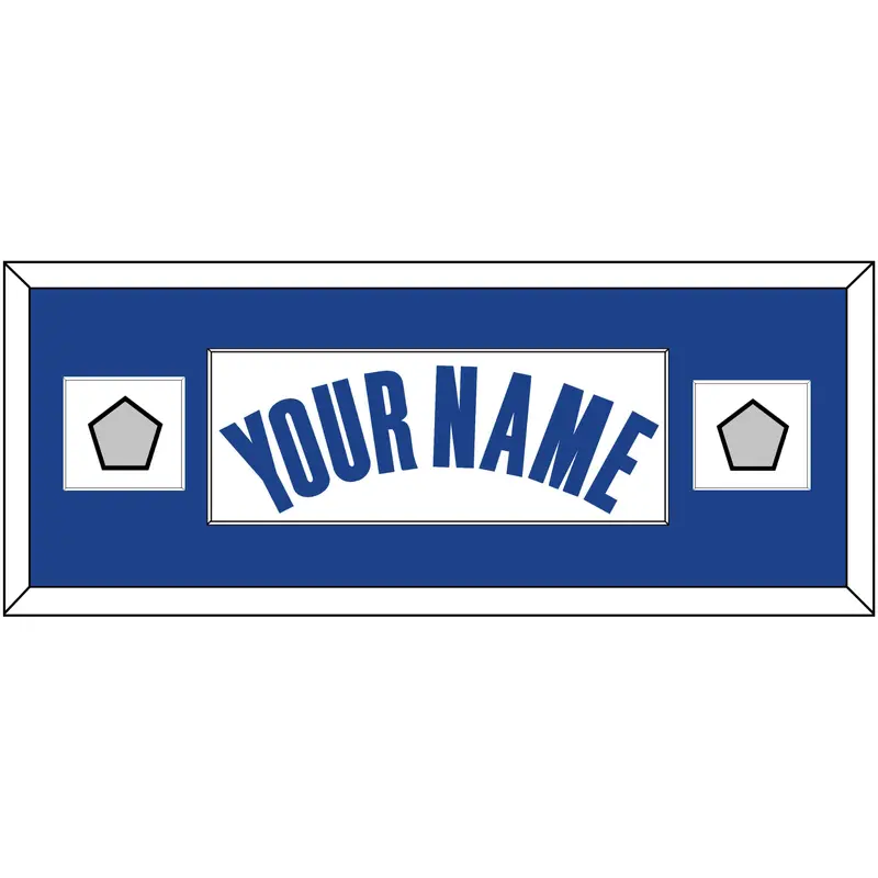 Golden State Name & 2 Champions Patches - White Association - Single Mat 2