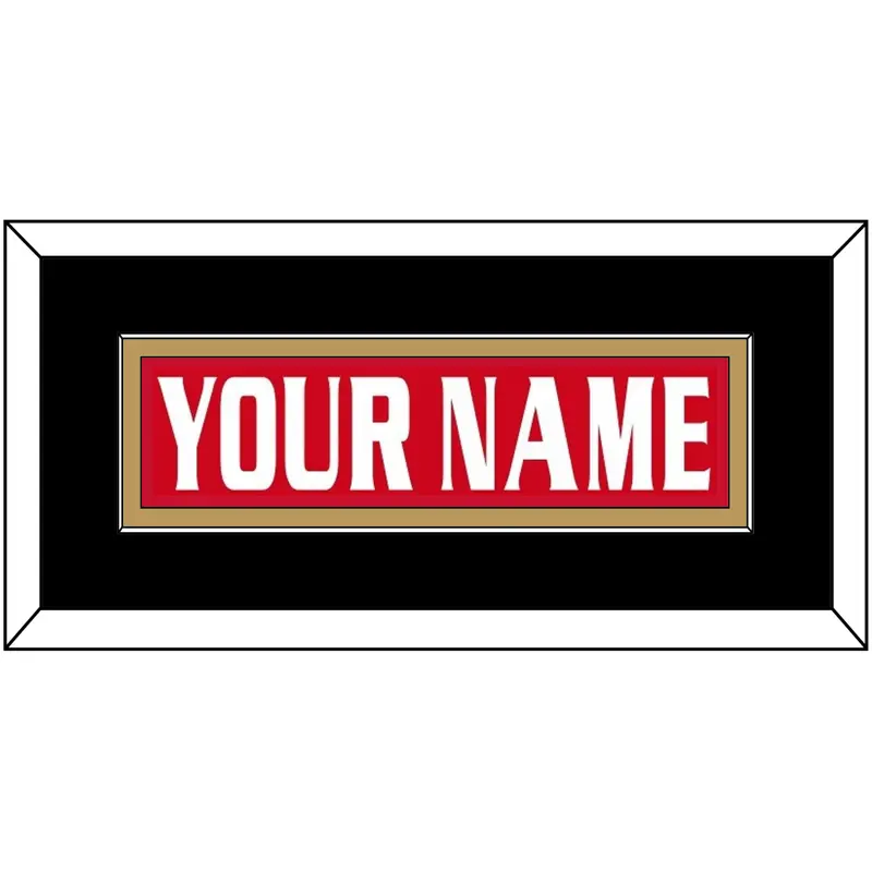Ottawa Nameplate - Road/Home Red Jersey (1999-2007) - Single Mat 3