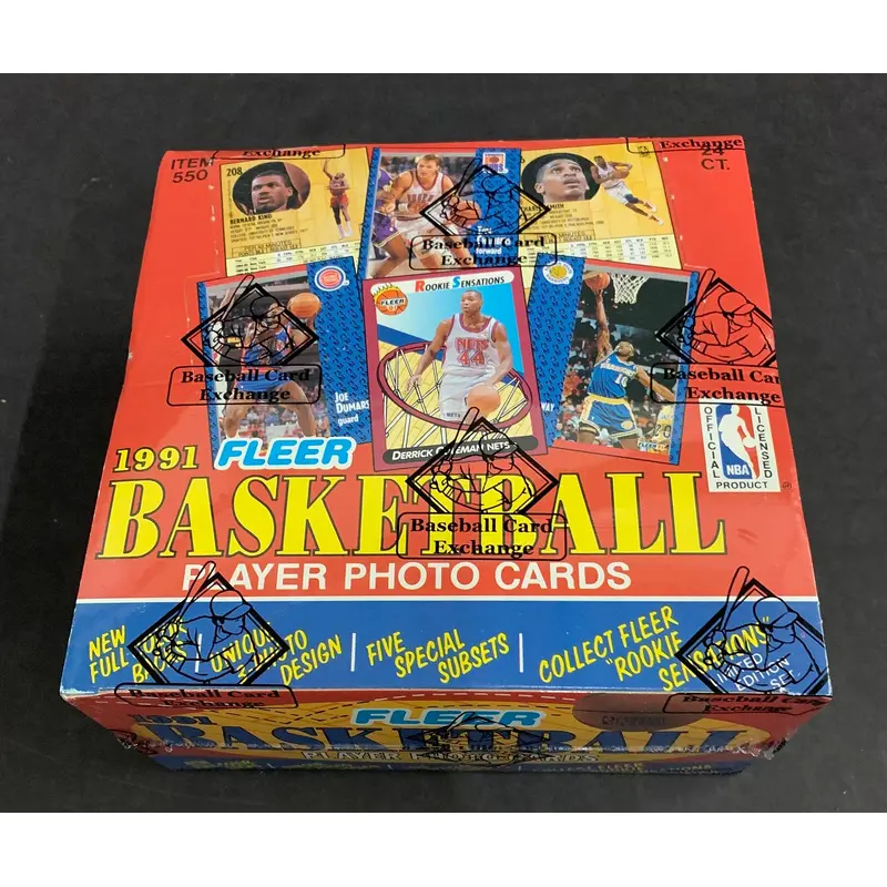 1991/92 Fleer Basketball Unopened Series 1 Jumbo Box (FASC)