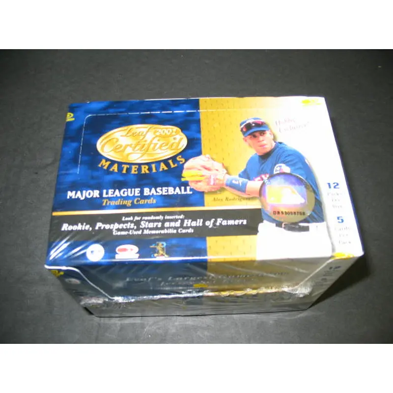 2001 Leaf Certified Materials Baseball Box (Hobby)