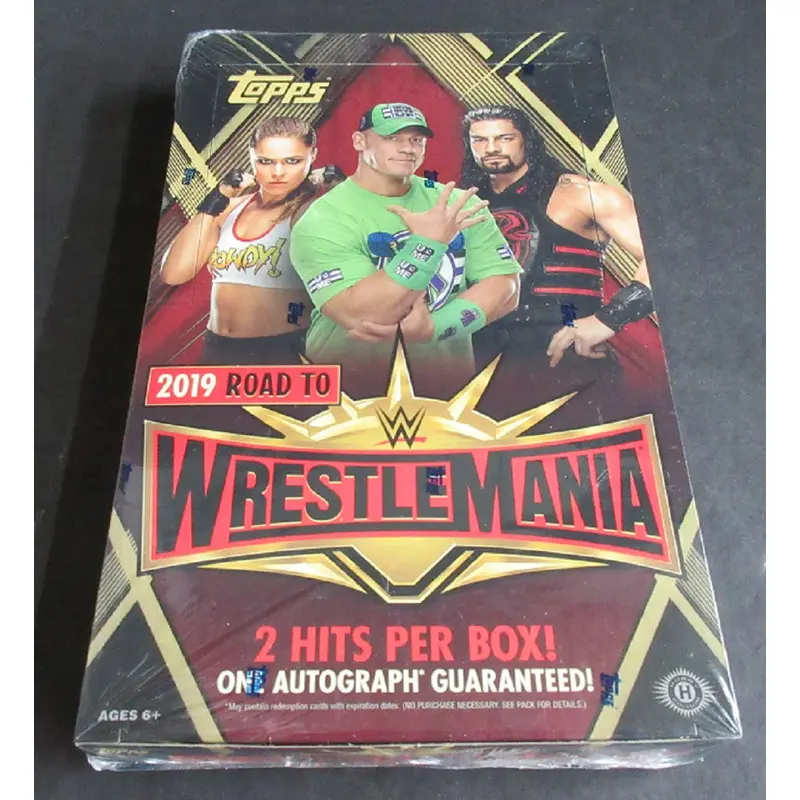 2019 Topps WWE Wrestling Road to Wrestlemania Box (Hobby)