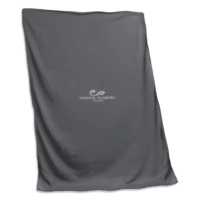 Coastal Alabama College Custom Screenprinted Sweatshirt Blanket