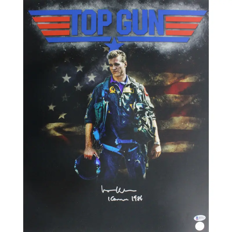Val Kilmer Top Gun "Iceman 1986" Authentic Signed 16x20 Photo BAS #B91913