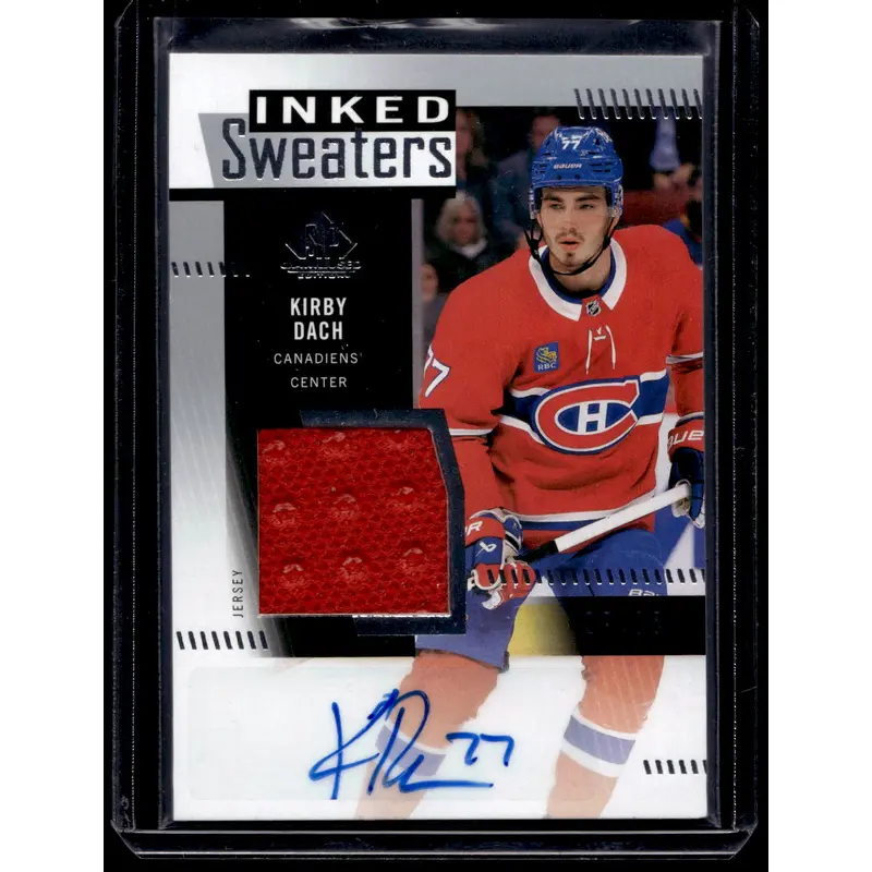 2022-23 Upper Deck SP Game Used - Inked Sweaters - Kirby Dach #IS-KD /35