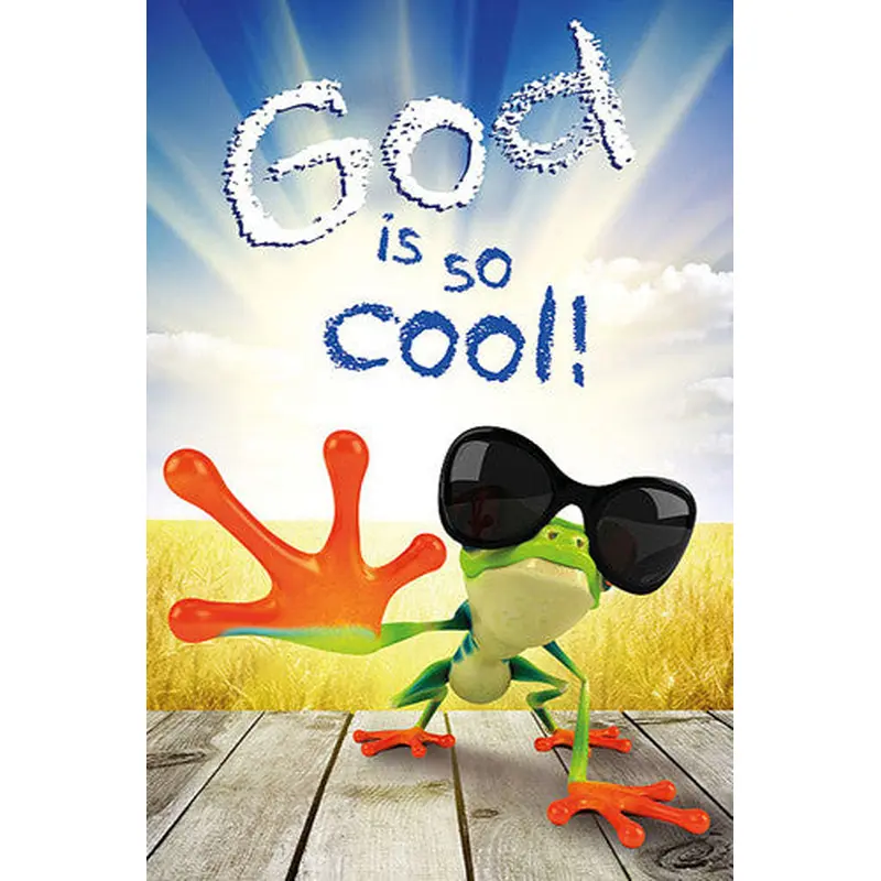 God is So Cool (Christian Gekko) Inspirational Poster - Slingshot Publishing