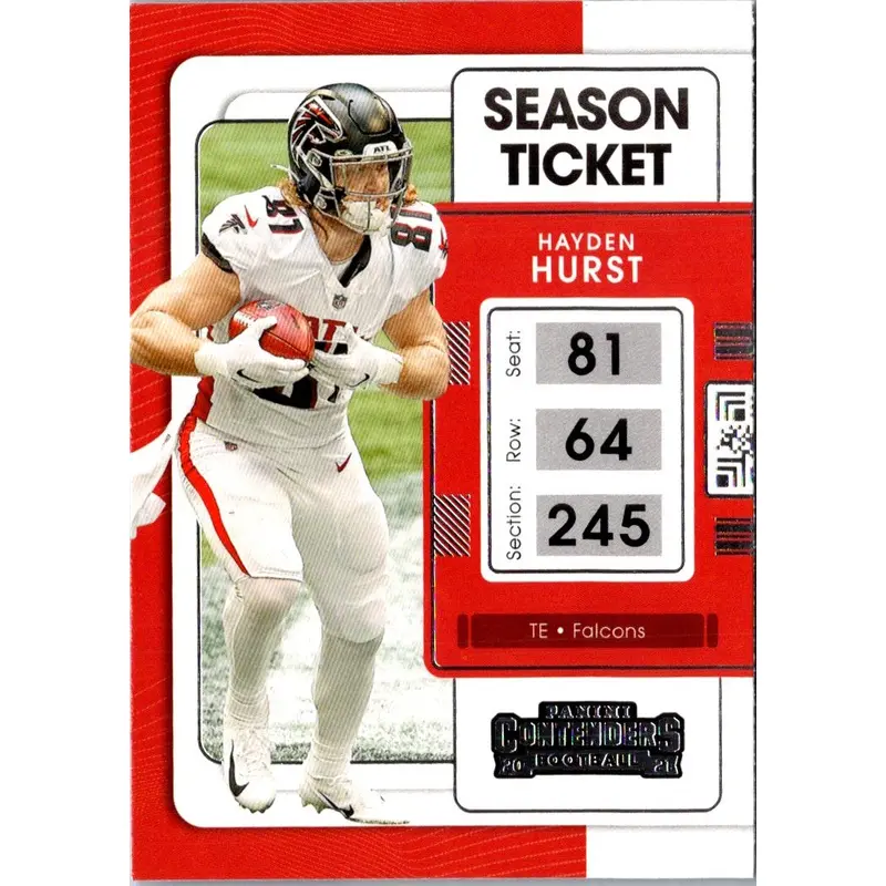 2021 Panini Contenders Red Zone Hayden Hurst #6