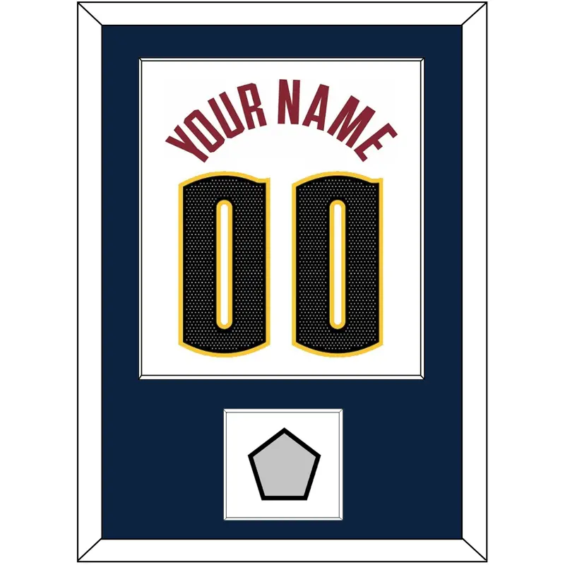 Denver Name & Number With Finals Patch - White Association - Single Mat 1