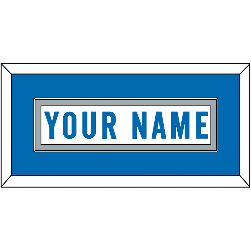 Detroit Nameplate - Road White (2017-2023) - Single Mat 2