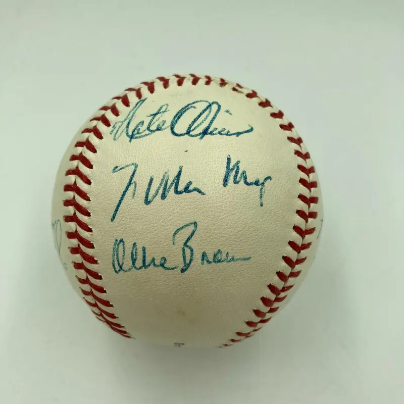 Willie Mays 1968 San Francisco Giants Team Signed Baseball With JSA COA