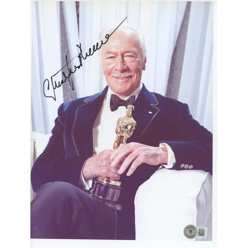 Christopher Plummer The Sound Of Music Signed 8.5x11 Photo BAS #BL44519