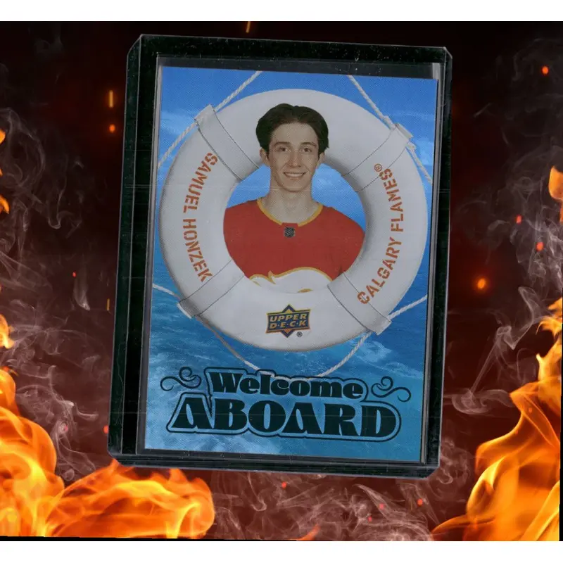 2024-25 Upper Deck Samuel Honzek Welcome Aboard Black SSP Rookie #WA-18