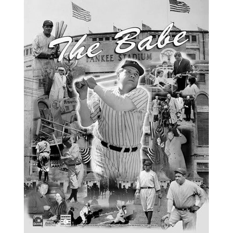 Babe Ruth "The Babe Forever" Historical Collage Premium Poster Print - Photofile Inc.