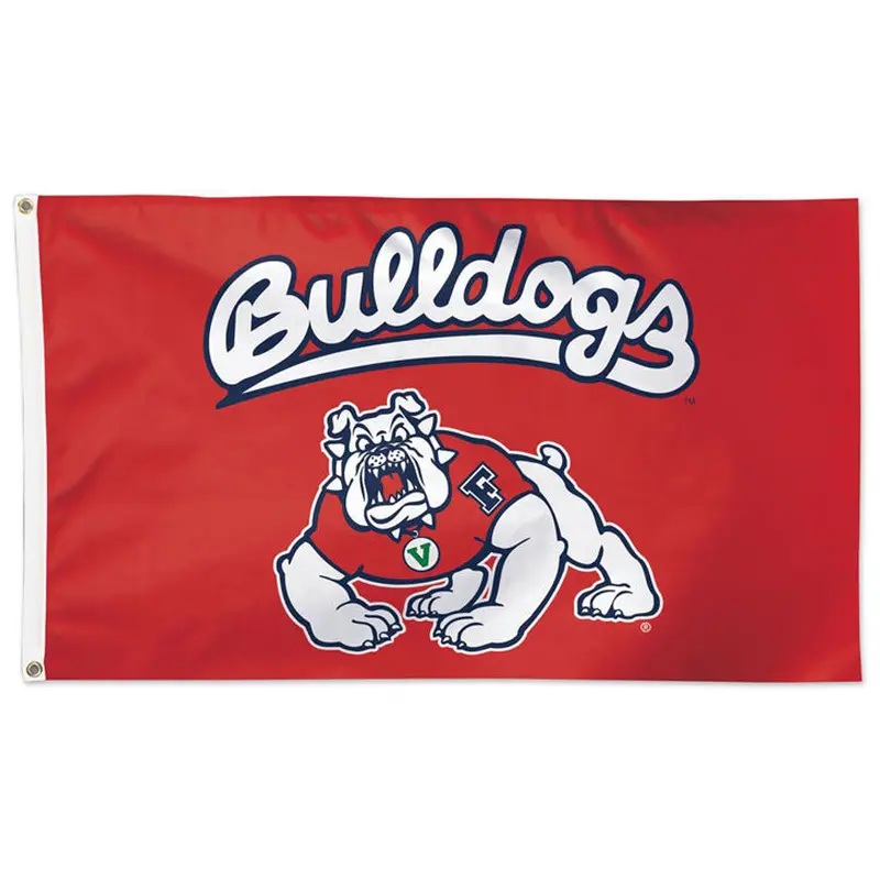 Fresno State Bulldogs Official NCAA Team Logo Deluxe-Edition 3'x5' Flag - Wincraft Inc.