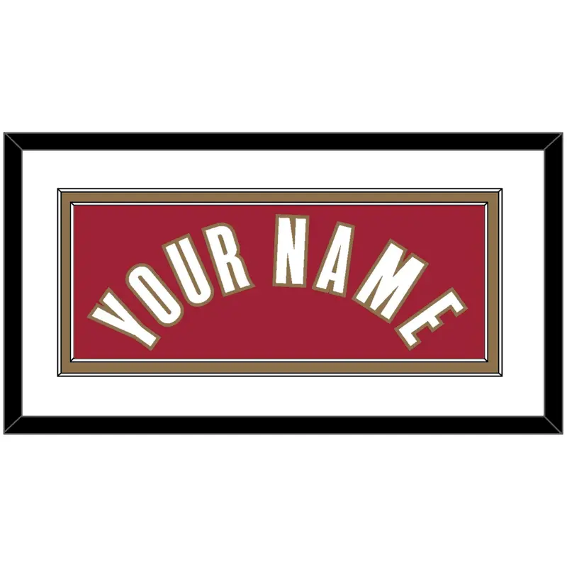 Cleveland Name - Road Red (2003-2010) - Double Mat 1