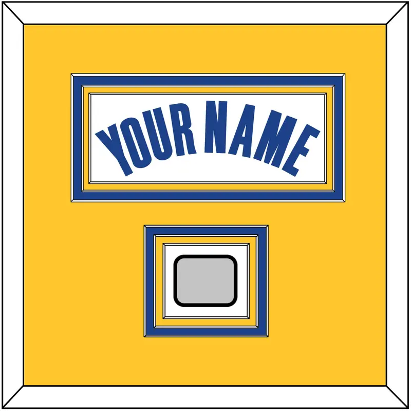 Golden State Name & Finals Patch - White Association - Triple Mat 3