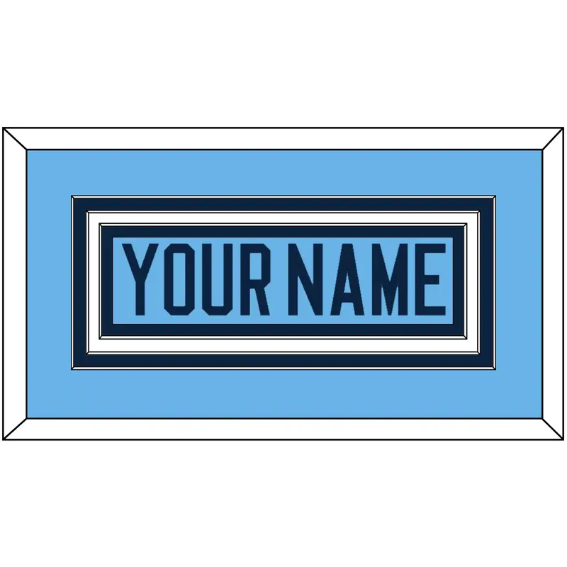 Maine Hockey Nameplate - Alternate Light Blue (2007-2008) - Triple Mat 1