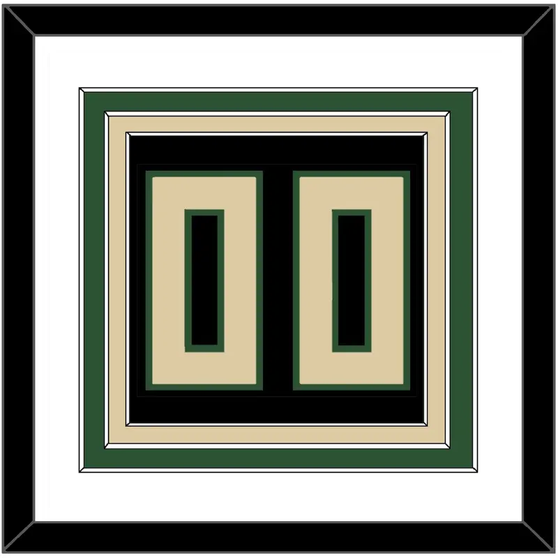 Milwaukee Number - Black Statement - Triple Mat 1