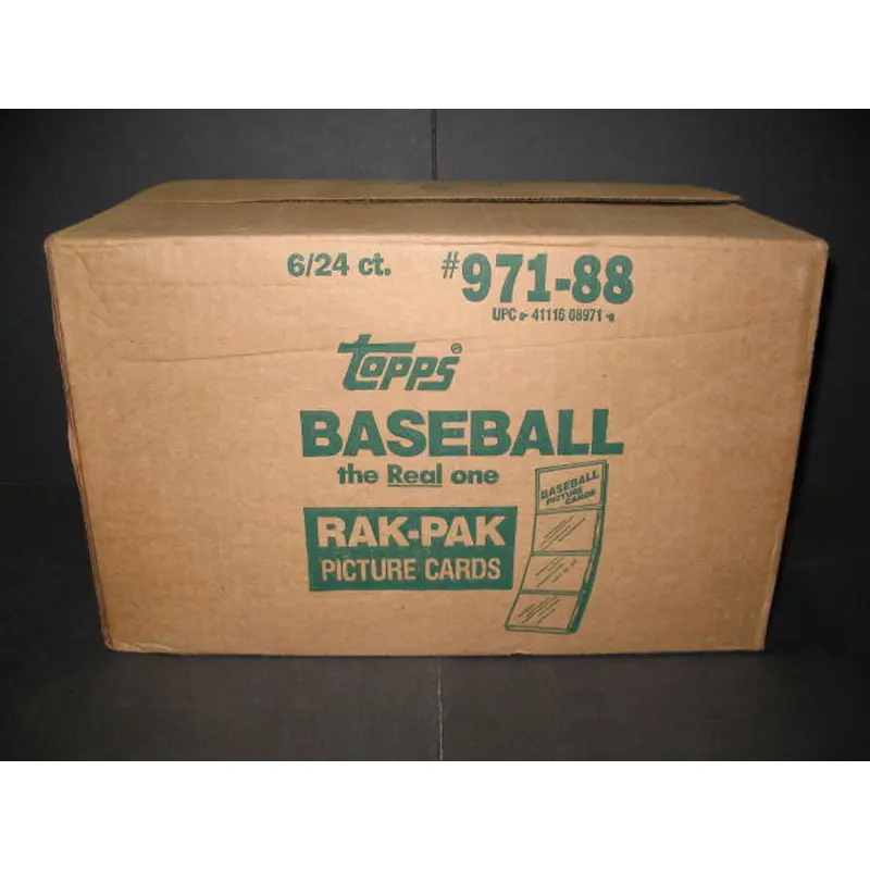 1988 Topps Baseball Rack Pack Case (6 Box) (Sealed)