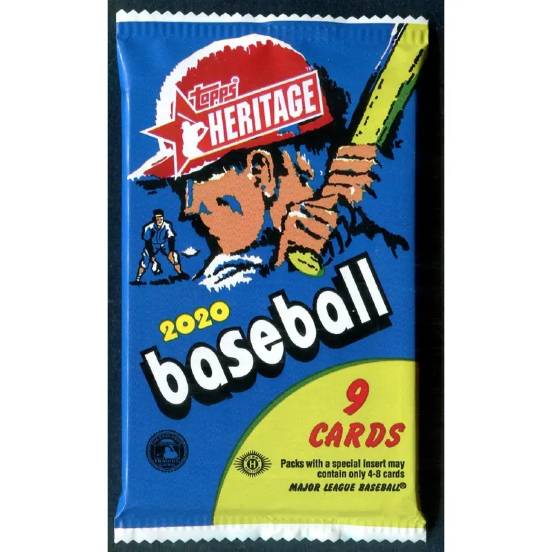2020 Topps Heritage Baseball Unopened Pack (Hobby) (9)