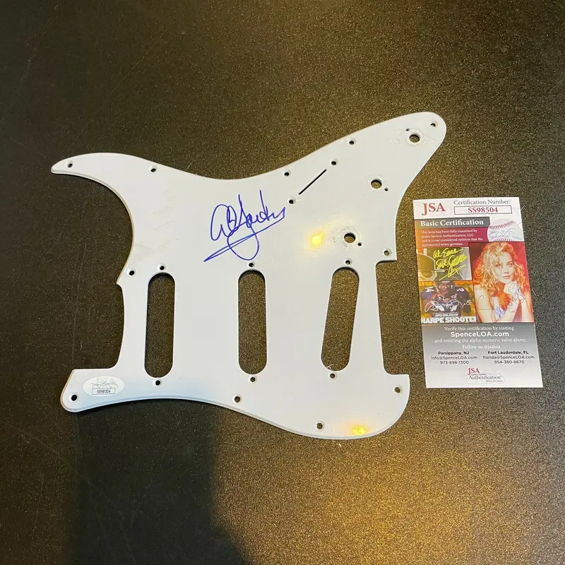 Al Jardine The Beach Boys Signed Autographed Guitar Pickguard JSA COA
