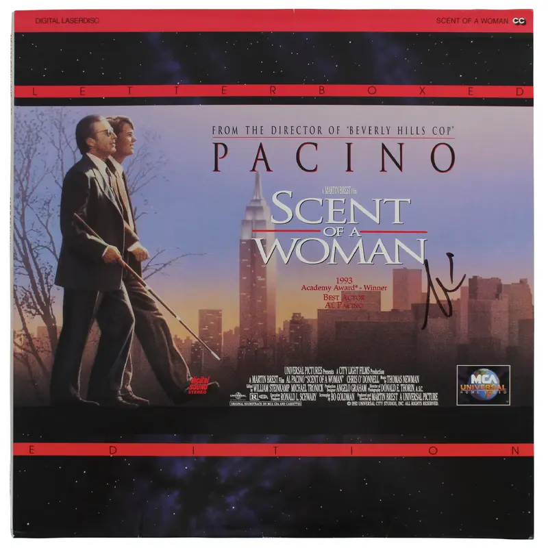 Al Pacino Authentic Signed Scent Of A Woman Laserdisc Cover BAS #BF88125