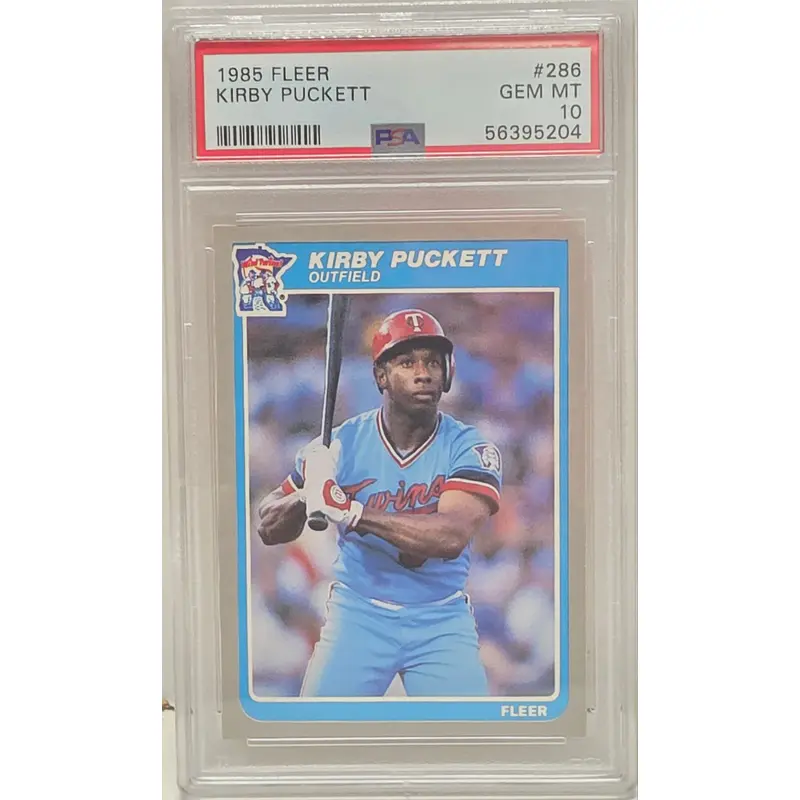 Kirby Puckett 1985 Fleer Rookie #286 PSA 10 Gem Mint