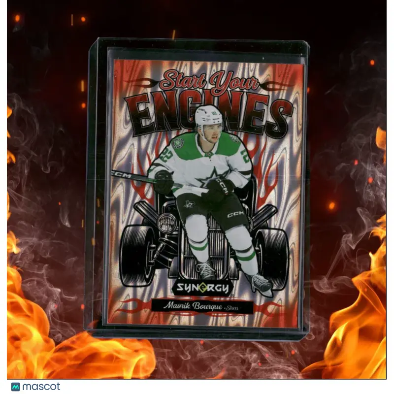 2024-25 Upper Deck Synergy Mavrik Bourque Start Your Engines 1:7 Rookie #SYE-19