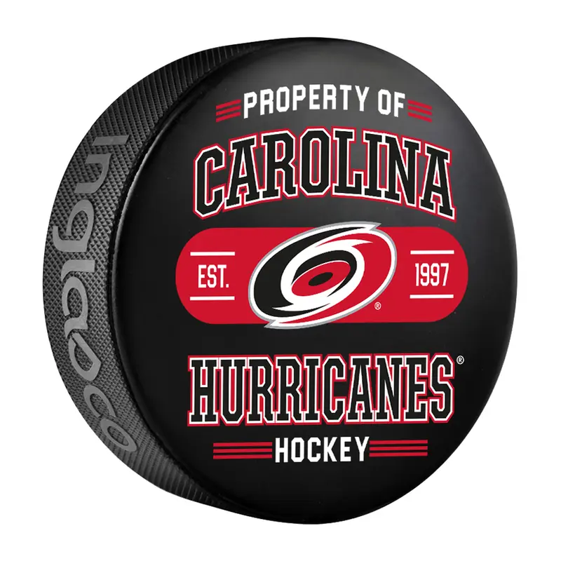 NHL Carolina Hurricanes Property Of Souvenir Collector Hockey Puck