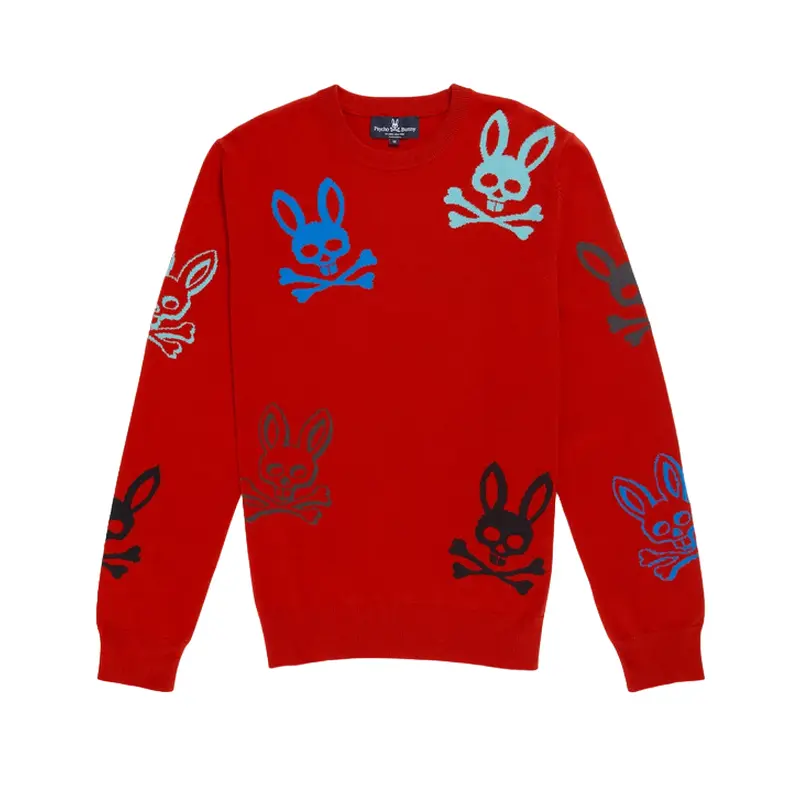 PSYCHO BUNNY SWEATER RED PSYCHO BUNNY YEWDALE HOODIE B6E169W1C0 RED
