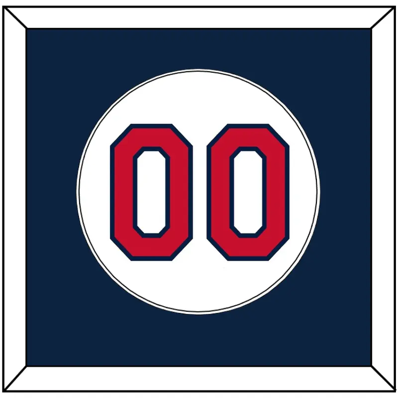 Cleveland Number - Home White (2012-2021) - Single Mat 1