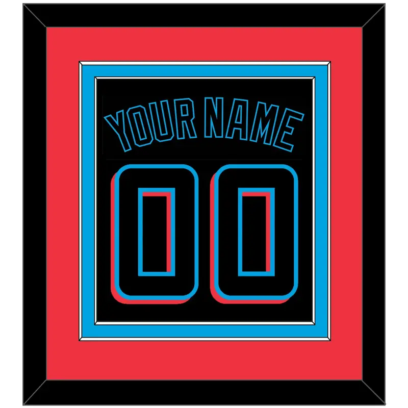 Miami Name & Number - Alternate Black (2019-2023) - Double Mat 4