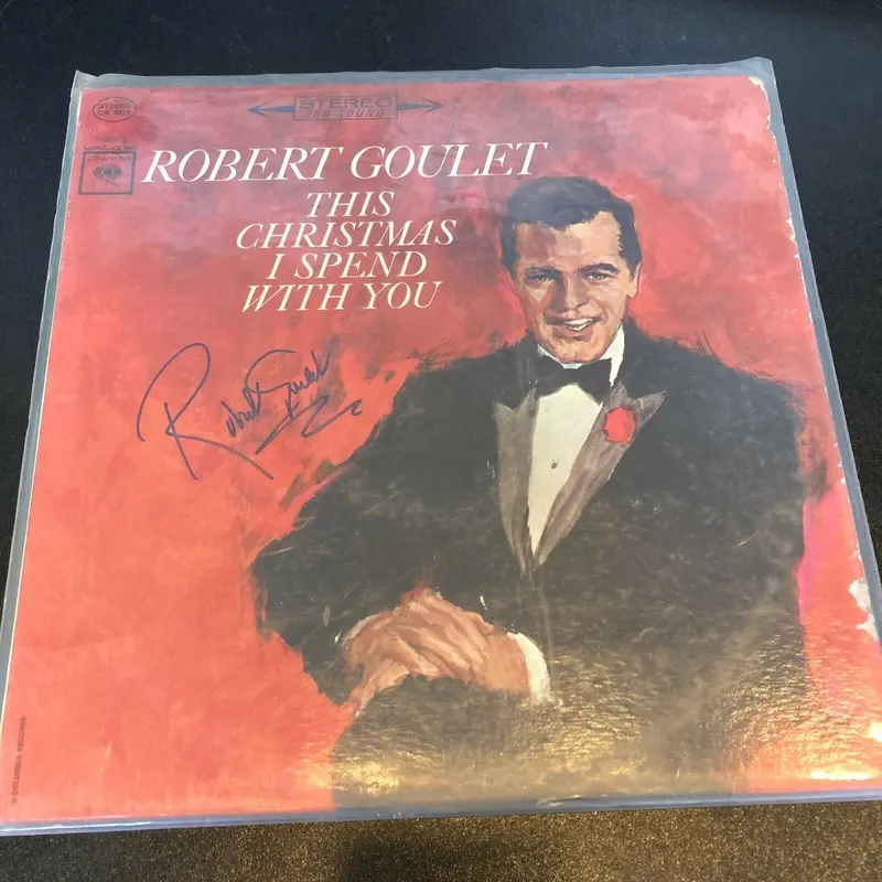 Robert Goulet Signed Autographed Vintage LP Record