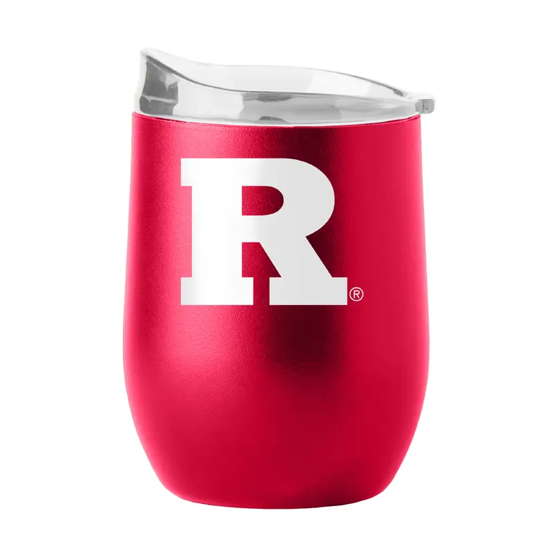 Rutgers 16oz Flipside Powder Coat Curved Bev