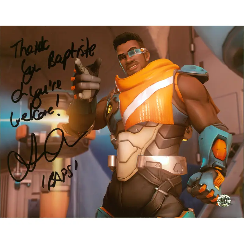 Benz Antoine Overwatch Authentic Signed 8x10 Photo Wizard World #009983