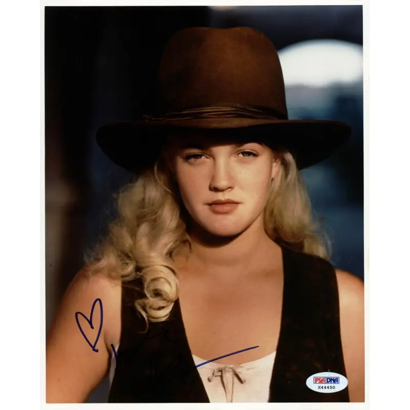 Drew Barrymore Sexy Signed Authentic 8X10 Photo Autographed PSA/DNA #X44450