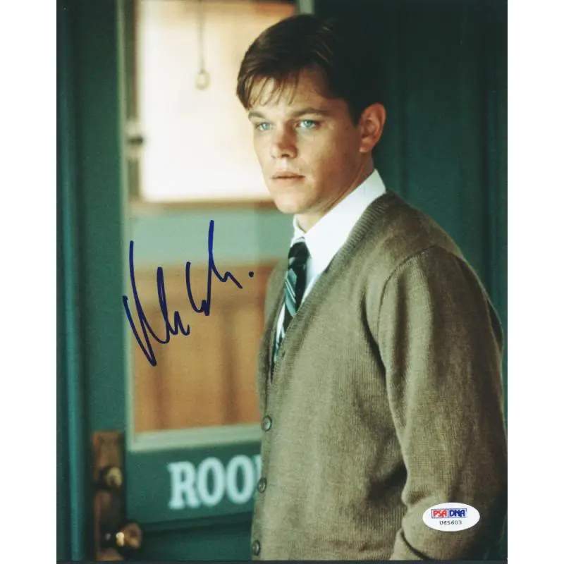 Matt Damon Signed Authentic 8X10 Photo Autographed PSA/DNA #U65603