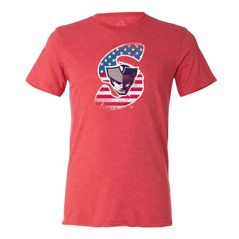 Somerset Patriots Mens Patriotic Red Softstyle Tee