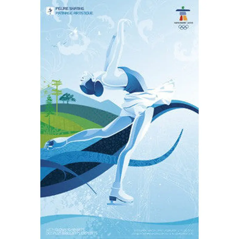 Vancouver 2010 Figure Skating Official Poster - Canadian Art Prints - LAST ONE