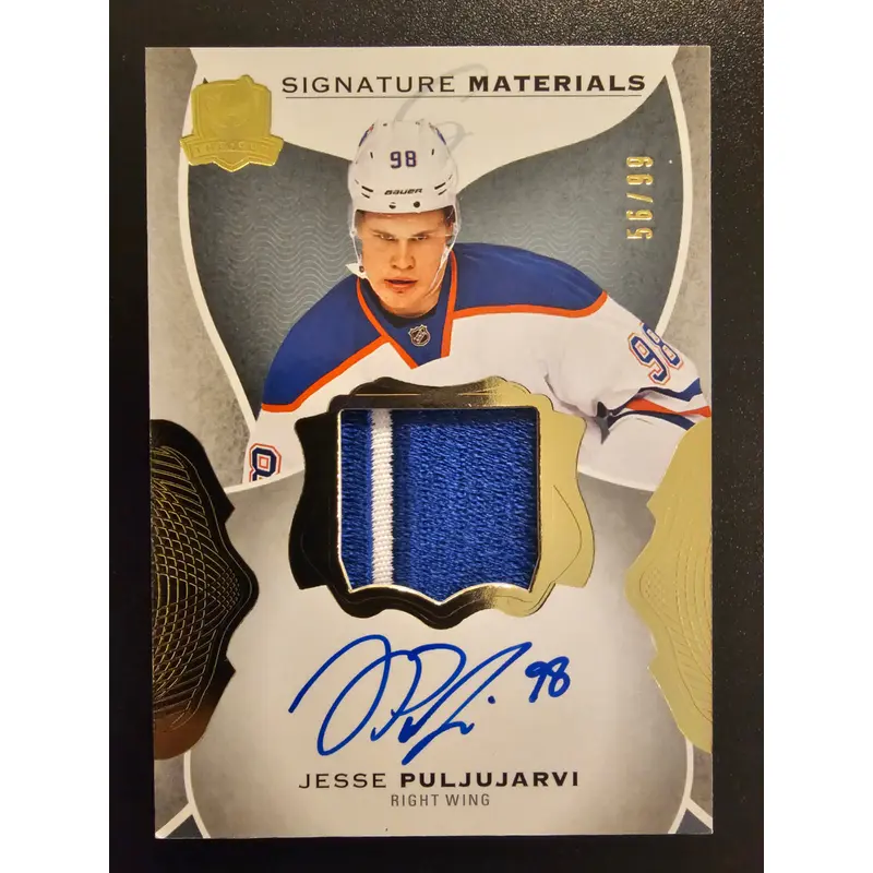 2016-17 Upper Deck The Cup - Signature Materials Jesse Puljujarvi #SI-JP /99 RY