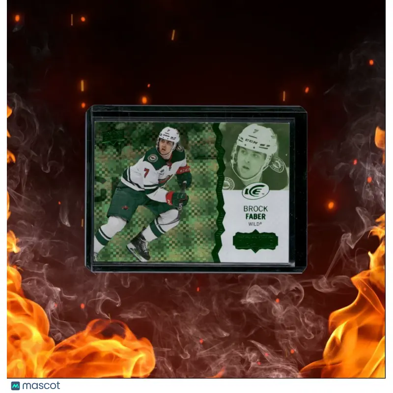 2023-24 Upper Deck Ice Brock Faber Green Rookie #144