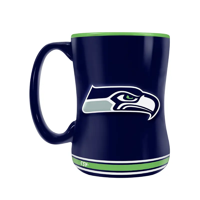 NFL Seattle Seahawks Team Crest Sculpted Mug (14 oz)
