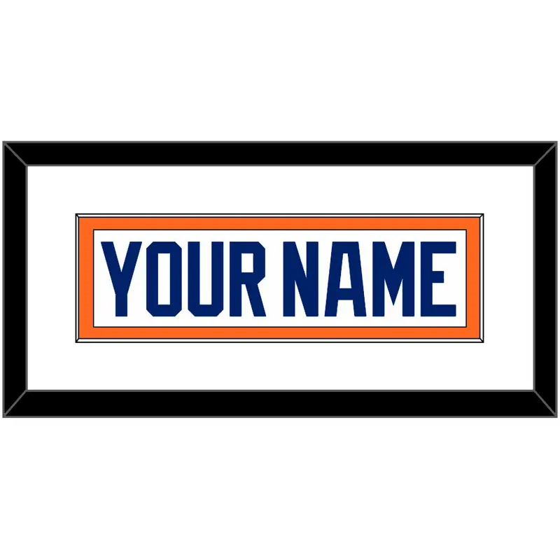 Edmonton Nameplate - Home White (1981-1994) - Single Mat 1