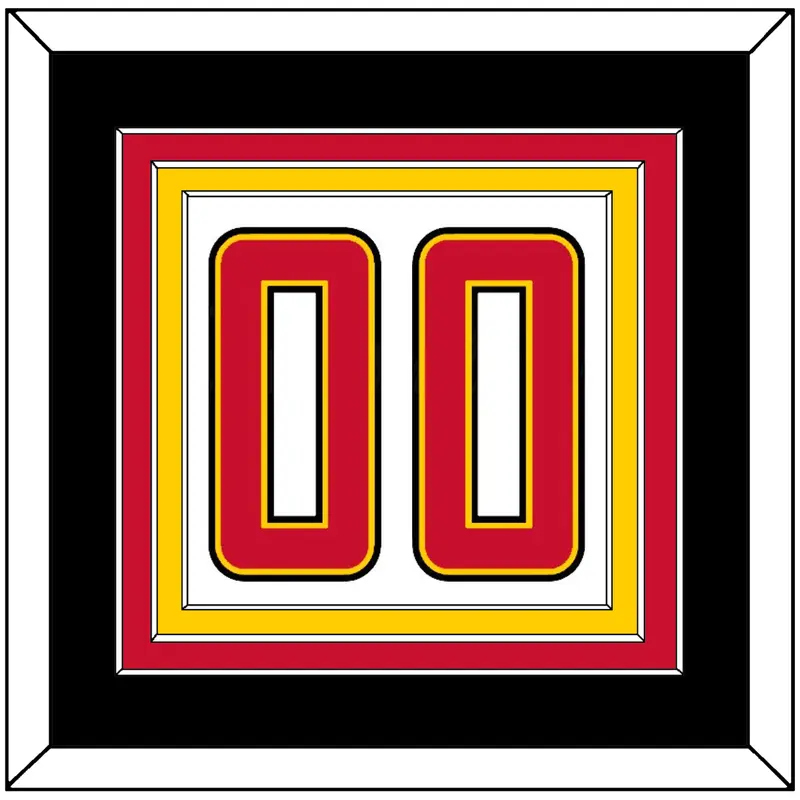 Maryland Basketball Number - Home White (2013-2015) - Triple Mat 3