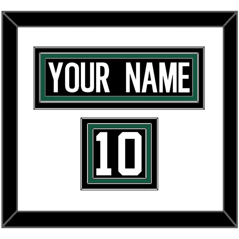 New York Nameplate & Number (Shoulder) - Alternate Black - Triple Mat 1