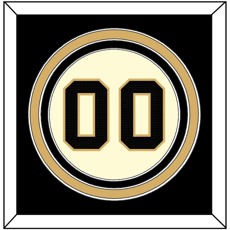 Vanderbilt Baseball Number - Home Cream (2019-2023) - Triple Mat 2