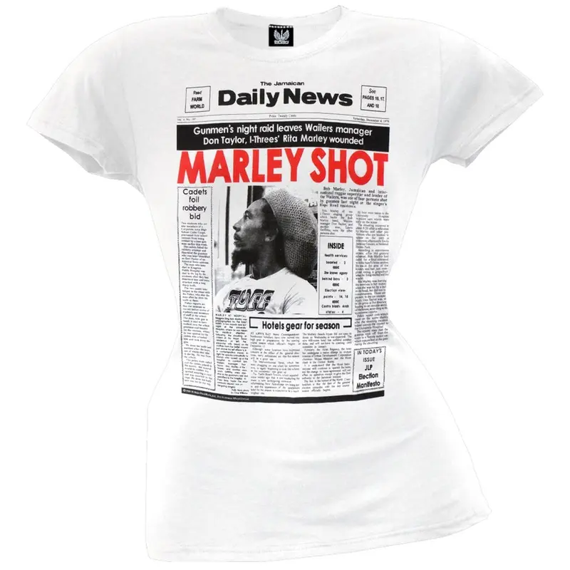 Bob Marley - Shot Juniors T-Shirt