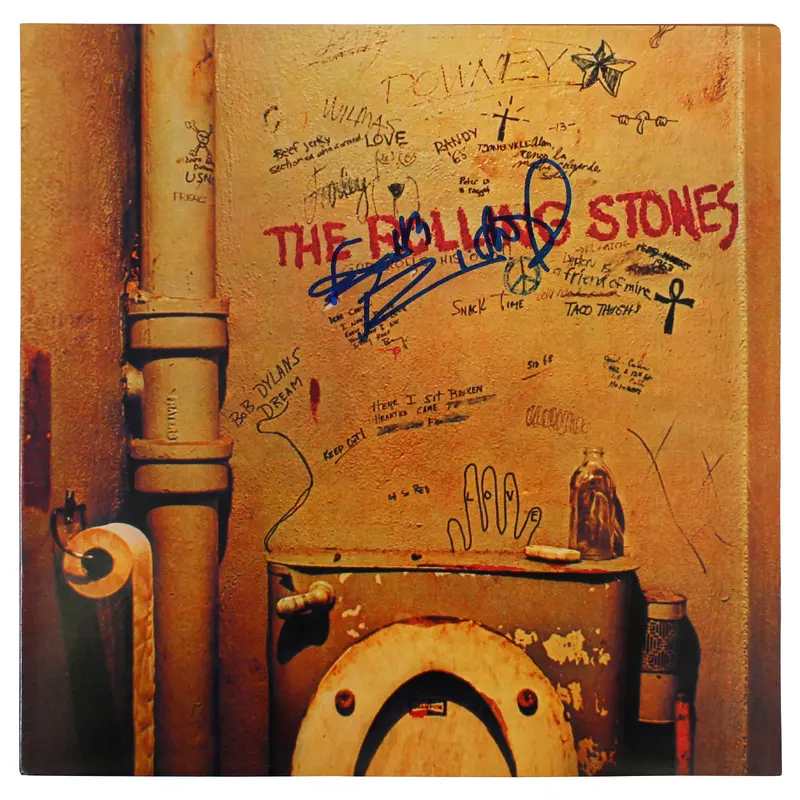Keith Richards Rolling Stones Signed Beggar's Banquet Album Cover BAS #AA03708