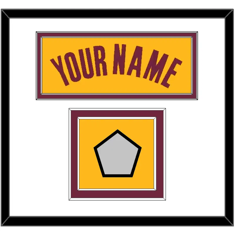 Cleveland Name & Champions Patch - Alternate Yellow (2012-2017) - Double Mat 1