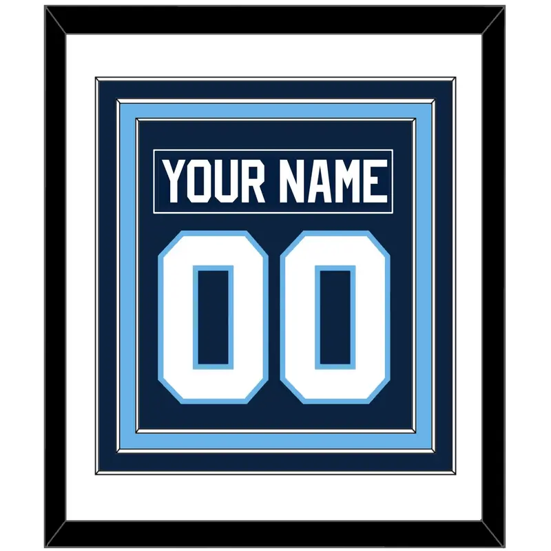 Maine Nameplate & Number (Back) Combined - Road Navy Blue (1993-1994) - Triple Mat 1