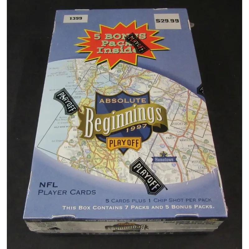 1997 Playoff Absolute Beginnings Football Box (Blast) (12/5)